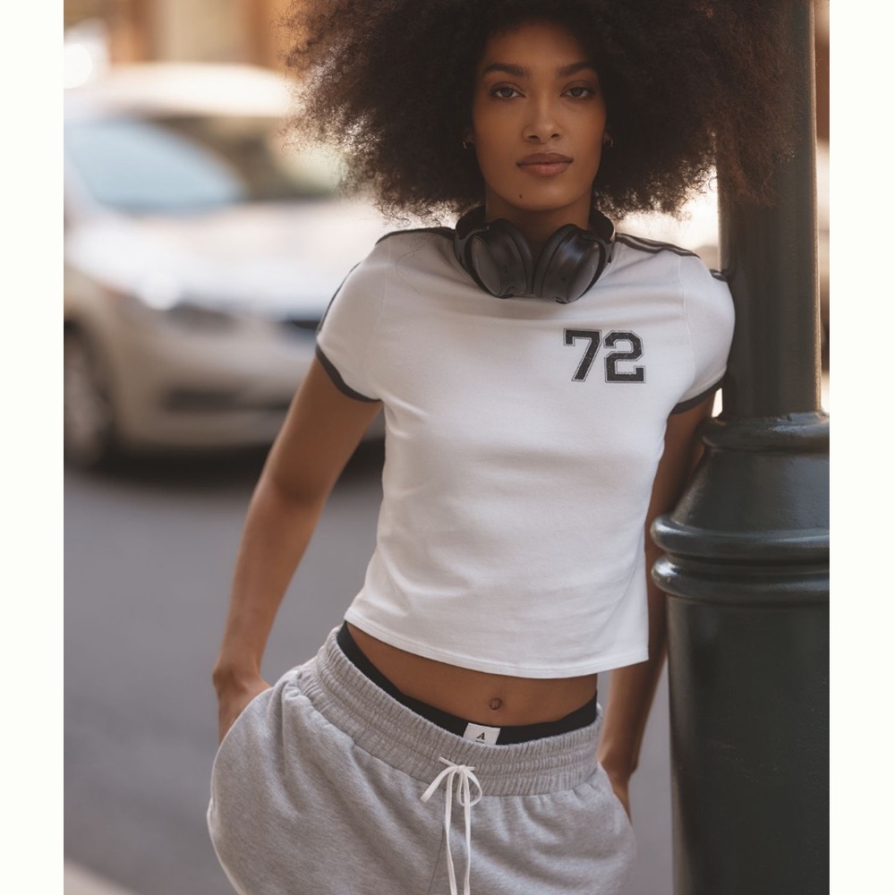NWT Anthropologie Daily Practice Runner Retro Tee